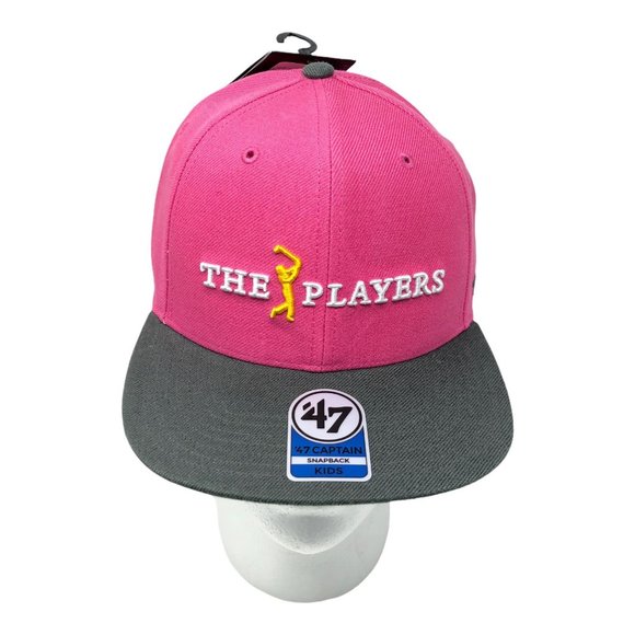 PGA Tours Other - PGA Tour Youth Hat Adjustable SnapBack Pink Gray The Players 47 Captain Kids
